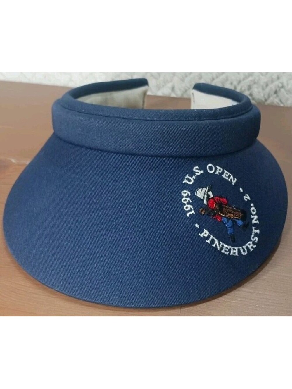 1999 - US Open Pinhurst No 2 - Navy Blue - USA Made - TEXACE Visor NEW Vintage